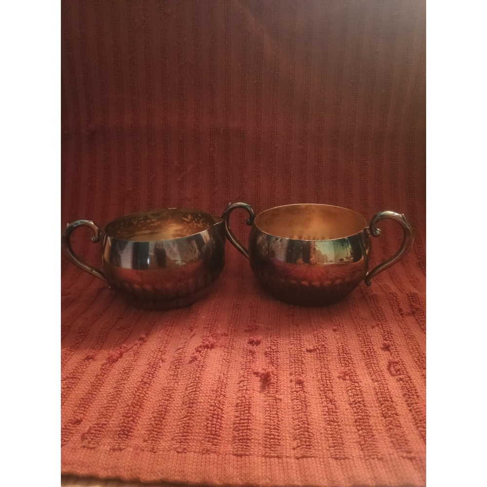 Antique Vintage Cream & Sugar Serving Set